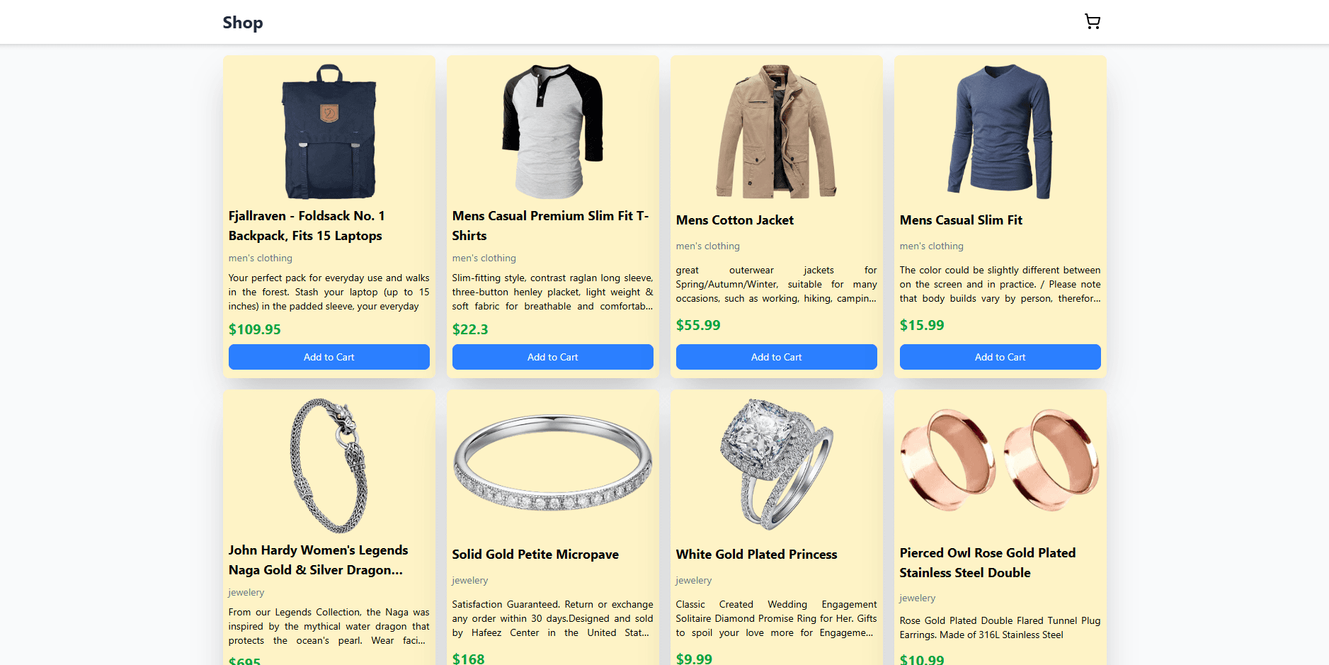 E-commerce-shop